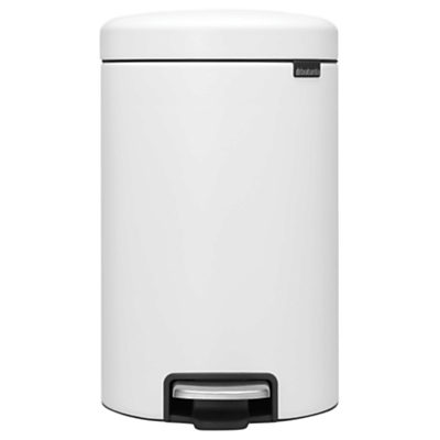 Brabantia Luxury newIcon Pedal Bin, 12L Eternal White